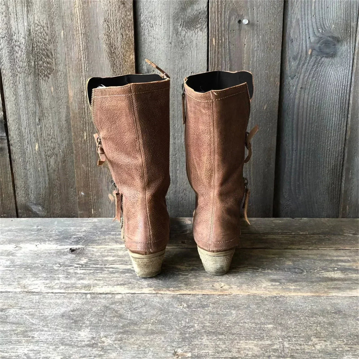 Alesandra | Leather Fall Boots