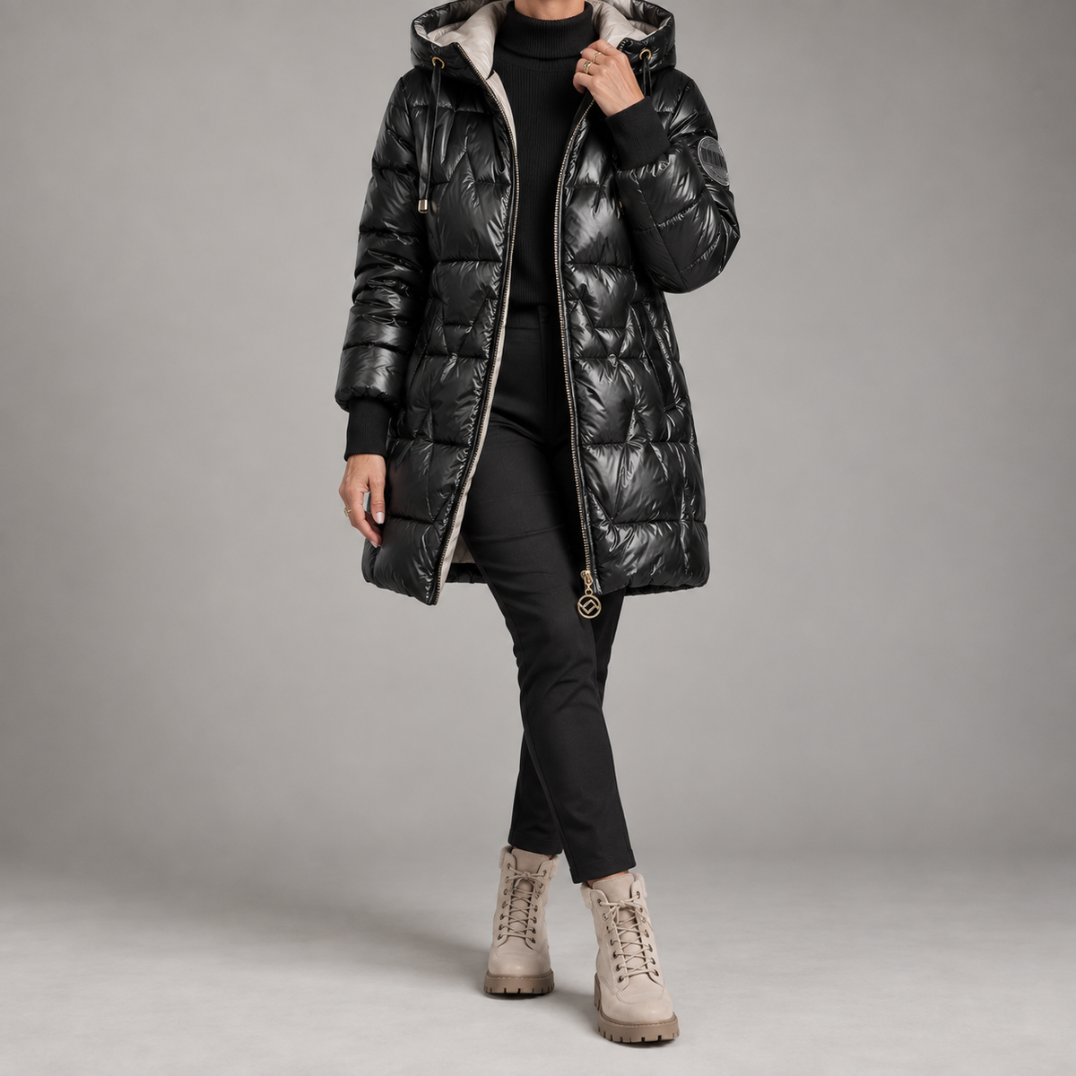 Astrid - Quilted Hooded Winter Coat