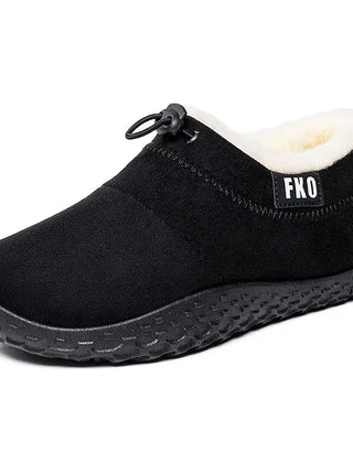 Kamira | Faux Fur Lined Slip-On Booties for Women - Black