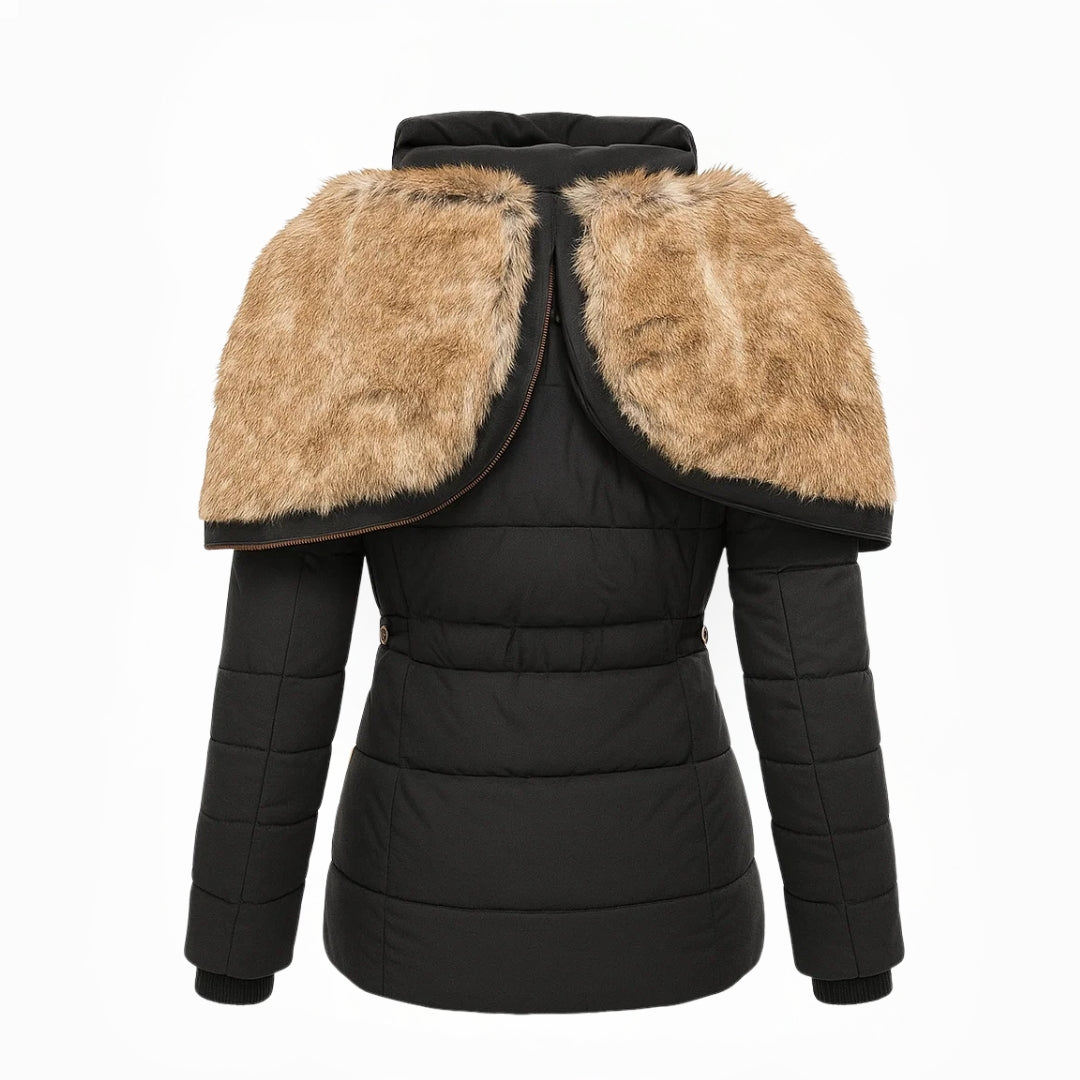 Women's Hooded Insulated Quilted Winter Coat