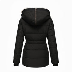 Women's Hooded Insulated Quilted Winter Coat