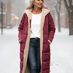 KINSLEY | SHERPA WINTER COAT - Red