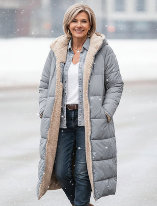 KINSLEY | SHERPA WINTER COAT - Grey