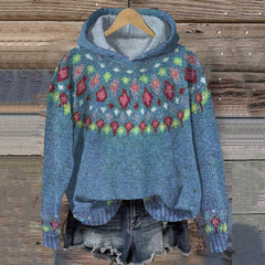 Carole | Warm Nordic Hoodie - Blue