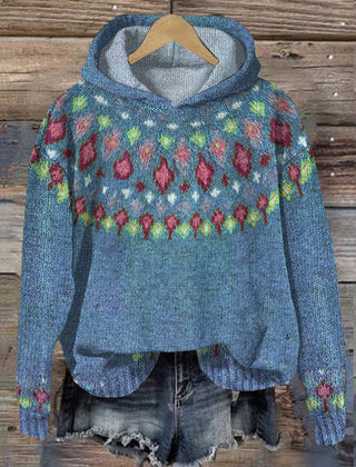 Carole | Warm Nordic Hoodie - Blue