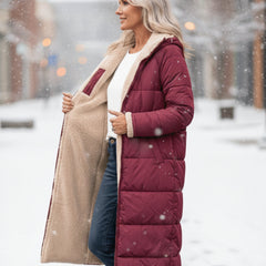 KINSLEY | SHERPA WINTER COAT - Red