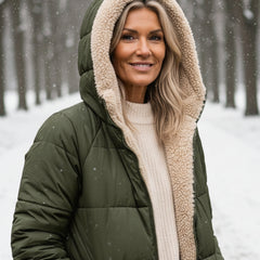 KINSLEY | SHERPA WINTER COAT - Green