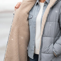 KINSLEY | SHERPA WINTER COAT - Grey