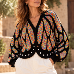 Vanessa Butterfly Cardigan - Rainbow