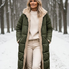 KINSLEY | SHERPA WINTER COAT - Green