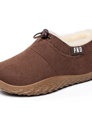 Kamira | Faux Fur Lined Slip-On Booties for Women - Brown