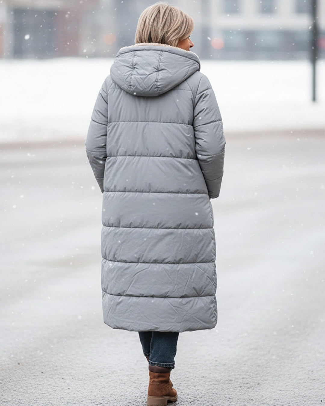 KINSLEY | SHERPA WINTER COAT - Grey