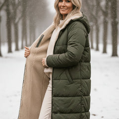 KINSLEY | SHERPA WINTER COAT - Green