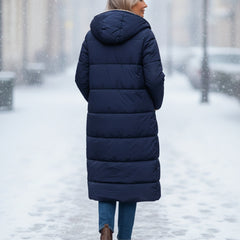 KINSLEY | SHERPA WINTER COAT - Navy Blue