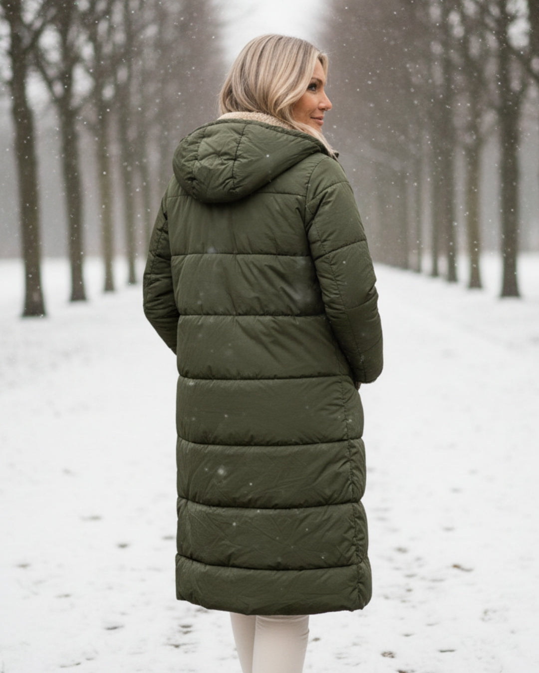 KINSLEY | SHERPA WINTER COAT - Green