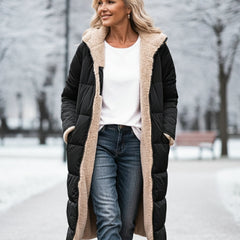 KINSLEY | SHERPA WINTER COAT - Black