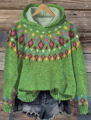 Carole | Warm Nordic Hoodie - Green