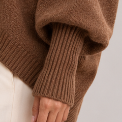 Marisse | Button Turtleneck Sweater