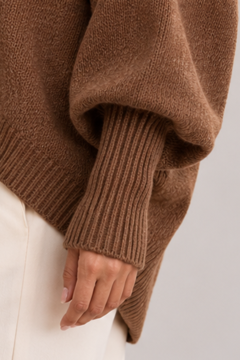 Marisse | Button Turtleneck Sweater