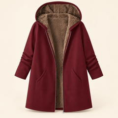 Evelyn | Cozy Lined Hooded Coat
