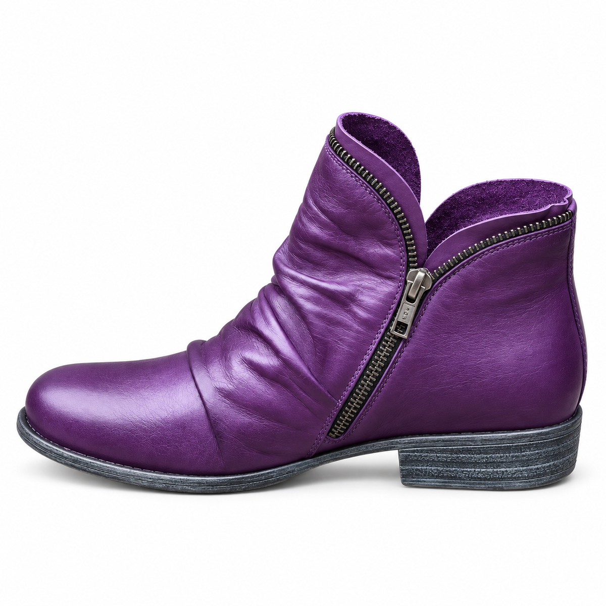 Women’s Comfortable Low Boots - Purple