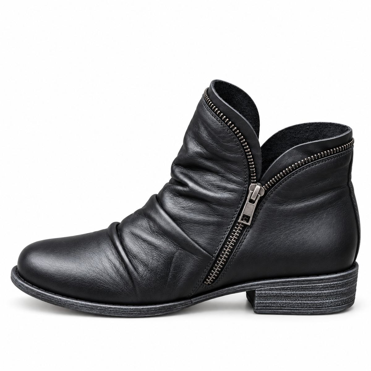 Women’s Comfortable Low Boots - Black