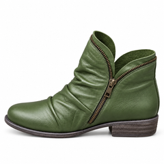 Women’s Comfortable Low Boots - Green