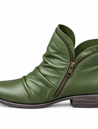 Women’s Comfortable Low Boots - Green