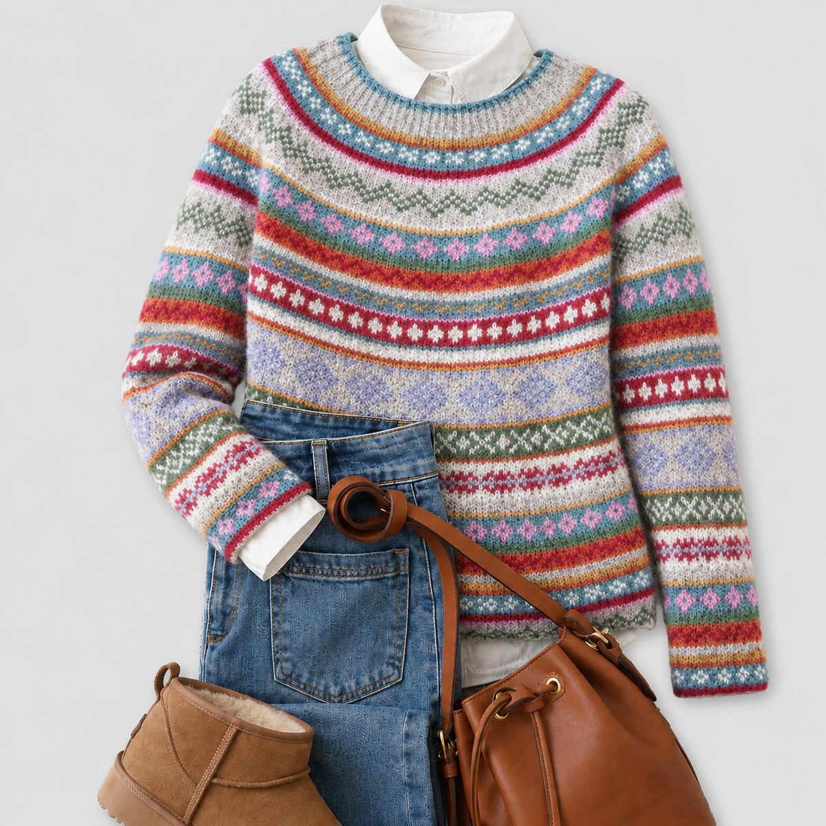 Mila | Colourful Knit Jumper