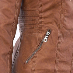 Monica | Robust and Elegant Leather Jacket