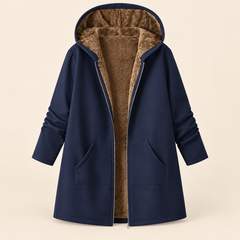 Evelyn | Cozy Lined Hooded Coat