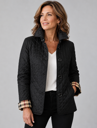 Lucinda | Lightweight Quilted Jacket - Black