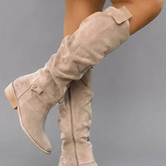 Charlie | Knee-High Low Heel Boots