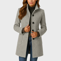 Clara – Elegant and Comfortable Coat - Grey