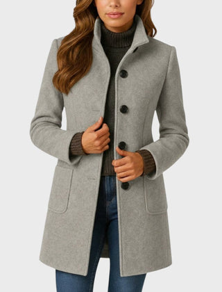 Clara – Elegant and Comfortable Coat - Grey