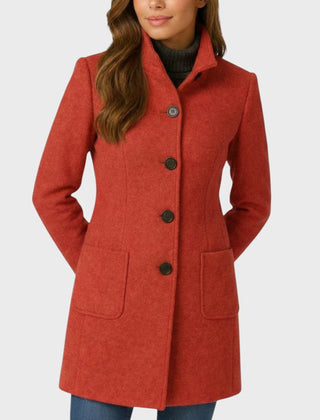Clara – Elegant and Comfortable Coat - Red