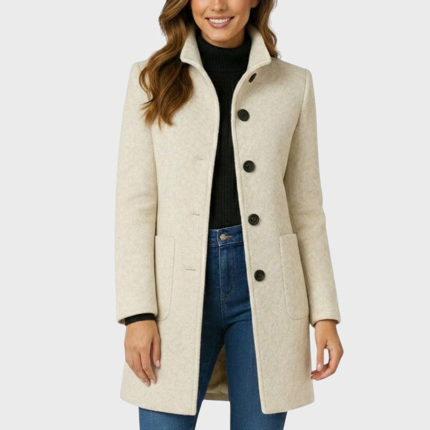 Clara – Elegant and Comfortable Coat - Beige