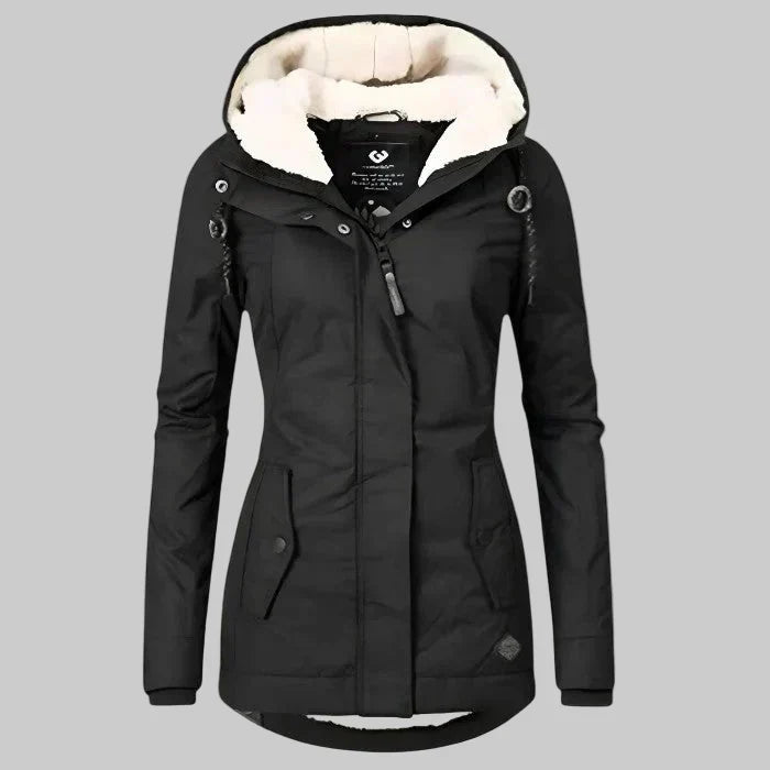 Mia | Thermal Winter Coat - Black