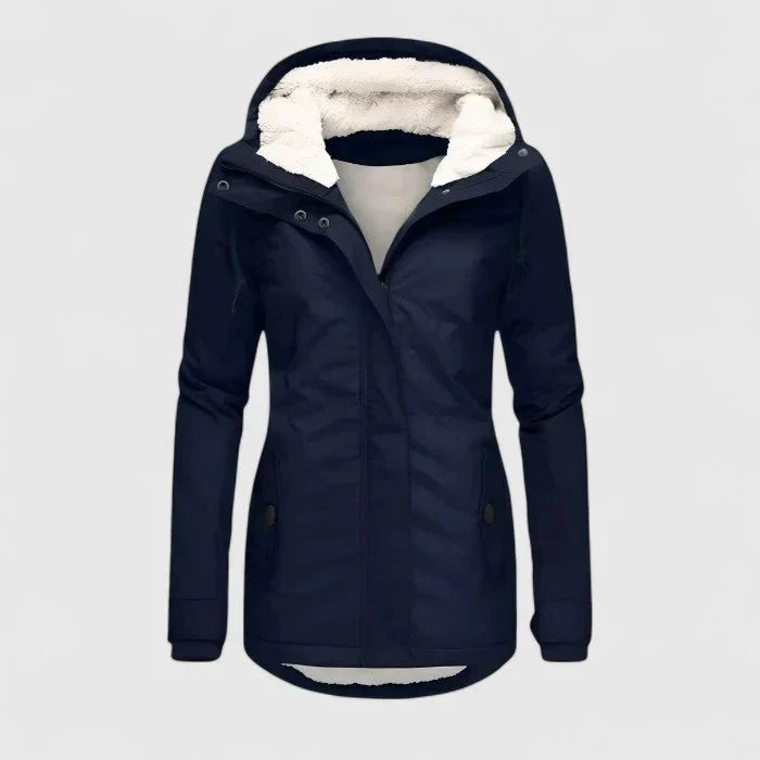 Mia | Thermal Winter Coat - Navy