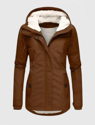 Mia | Thermal Winter Coat - Brown