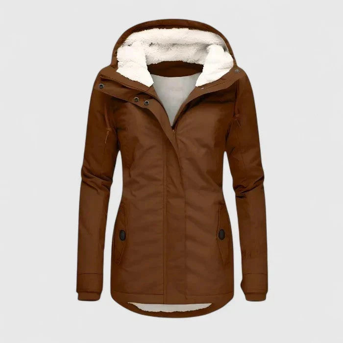 Mia | Thermal Winter Coat - Brown