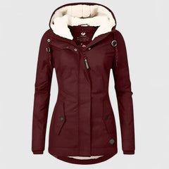 Mia | Thermal Winter Coat - Red