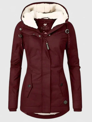 Mia | Thermal Winter Coat - Red