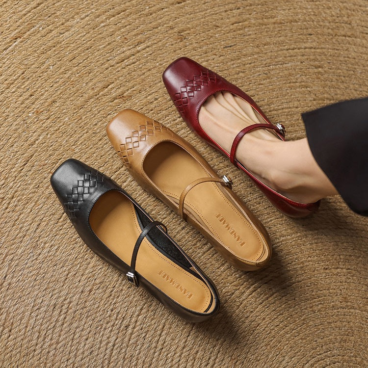 Verity | Square-Toe Flat