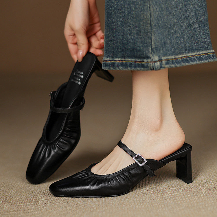 Vanya | Ruched Mule