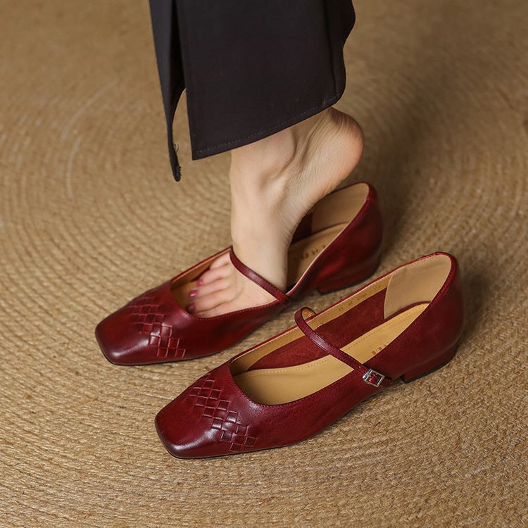 Verity | Square-Toe Flat