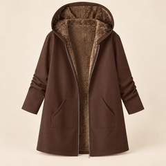 Evelyn | Cozy Lined Hooded Coat