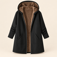 Evelyn | Cozy Lined Hooded Coat