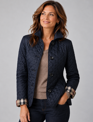 Lucinda | Lightweight Quilted Jacket - Navy