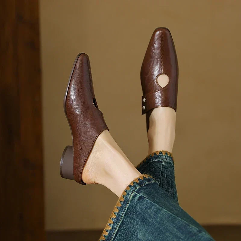 Olga | Genuine Leather Mules